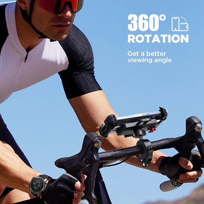 Joyroom Motorcycle Phone Mount - Upgraded Ultra-Stable Bike Holder for Handlebar, Scooter, and Bicycle Clamp