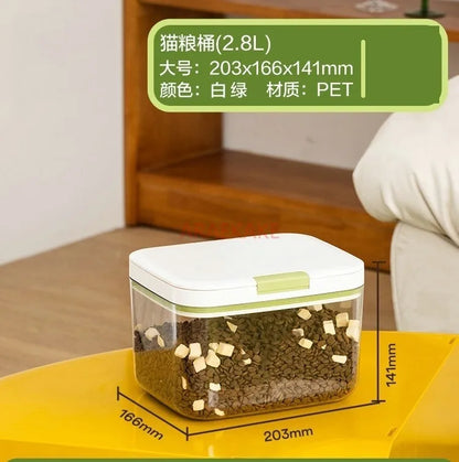 Sealed Cat & Dog Food Storage Bucket – Dry & Moisture-Proof Pet Snack Container