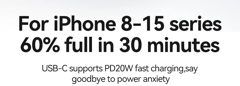 Rocoren 22.5W 20000mAh Power Bank, QC PD 3.0 35W Fast Charge Portable External Battery for iPhone 16, Xiaomi
