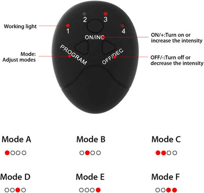 Electric Body Shaping Device Wireless Hip Training & Slimming Massager with Multiple Settings