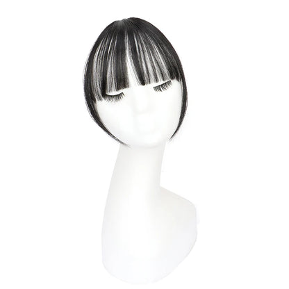 Synthetic Invisible Air Bangs Hair Extension for Women - Black & Brown