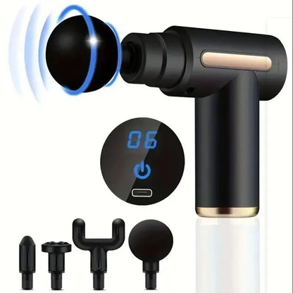 Portable Fascia Gun Vibration Massage Gun for Deep Muscle Relaxation & Fitness Slimming