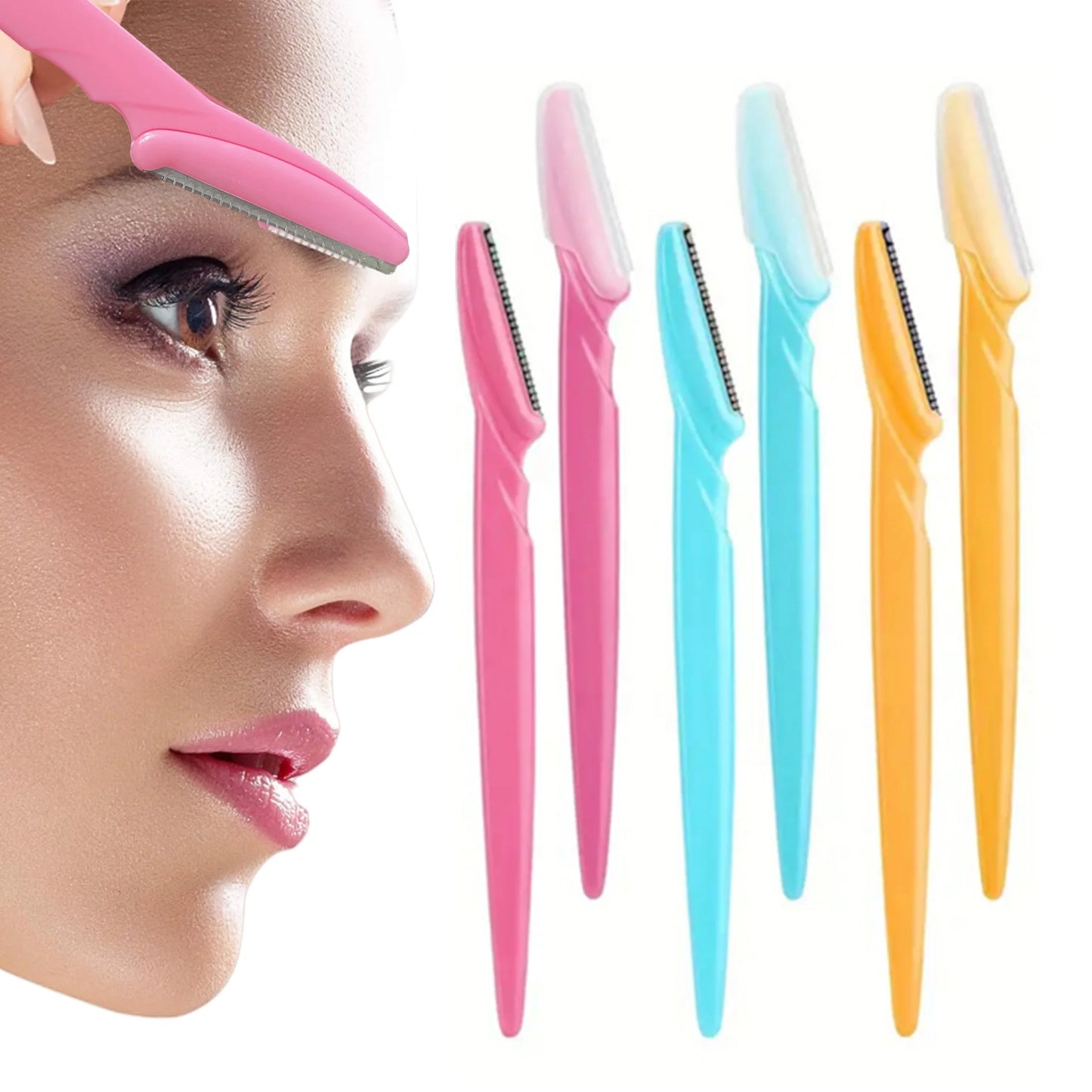 Eyebrow Trimmer & Face Shaver – Portable Hair Removal Blade Set for Women (10/40pcs)