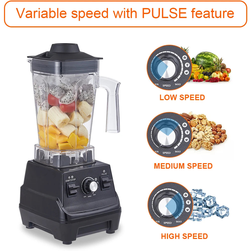 BioloMix Mini Pro 1800W Smoothie Blender with 1.8L & 0.6L Jars, BPA Free