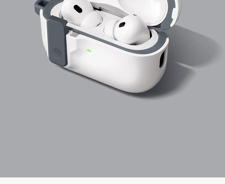 Protective Case for AirPods 4 - Luxury Shockproof Cover with Hook for AirPods Pro 2 & 3