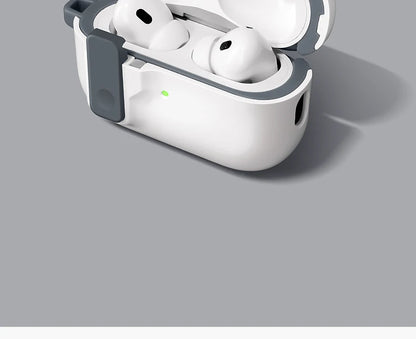 Protective Case for AirPods 4 - Luxury Shockproof Cover with Hook for AirPods Pro 2 & 3