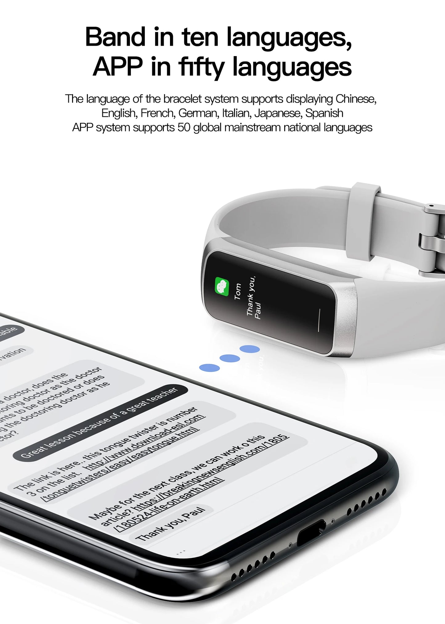 AMOLED Smartwatch with Body Temperature Monitor, Fitness Tracker, 3ATM Waterproof, for Men & Women, Compatible with IOS/Xiaomi