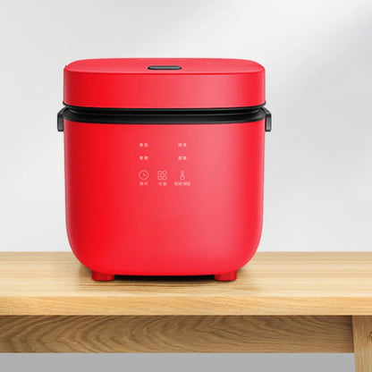 Mini Rice Cooker 1.2L Electric Cooking Machine for 1-2 People, Food Warmer & Steamer