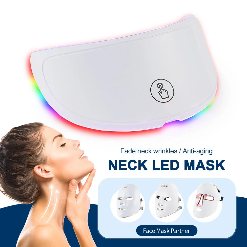 Neck LED Lift Mask - Photon Skin Tightening & Anti-Wrinkle Beauty Device for Neck Rejuvenation