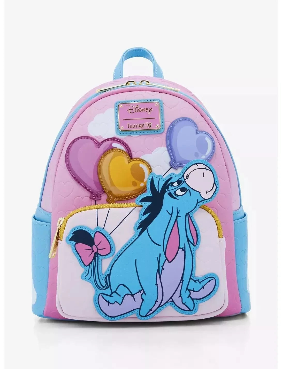 Disney Inside Out Sadness Cosplay Mini Backpack PU Leather, Cute Lotso & Stitch Cartoon Bag for Girls