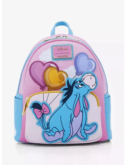 Disney Inside Out Sadness Cosplay Mini Backpack PU Leather, Cute Lotso & Stitch Cartoon Bag for Girls