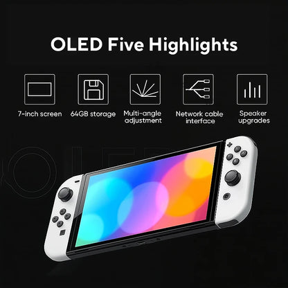 Nintendo Switch OLED Game Console - 64GB with 7-inch OLED Display