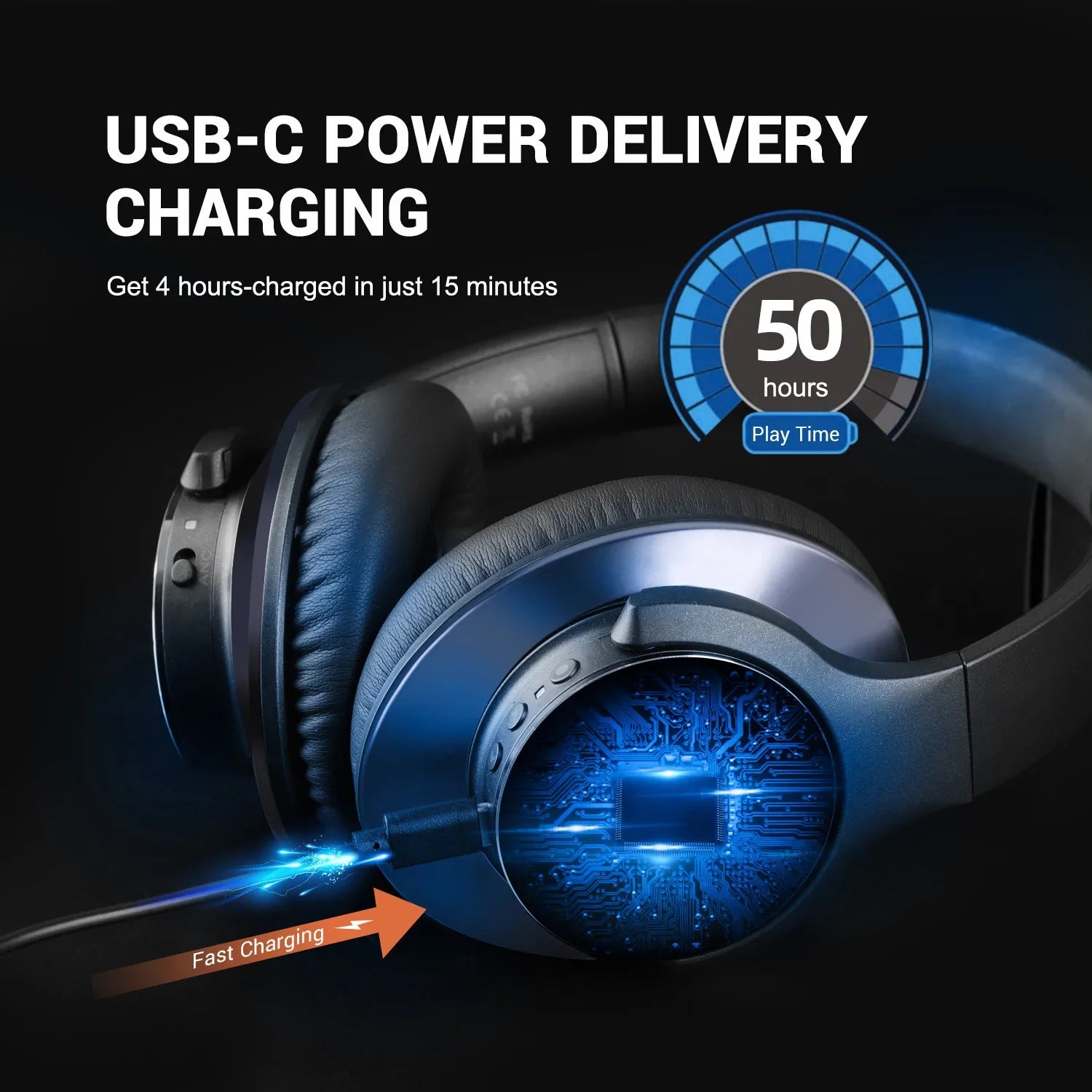 Active Noise-Cancelling Wireless Headphones