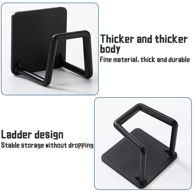 Self-Adhesive Sponge Holder for Kitchen Sink with Drying Rack