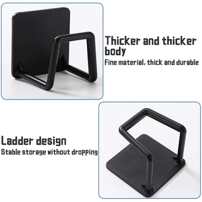 Self-Adhesive Sponge Holder for Kitchen Sink with Drying Rack