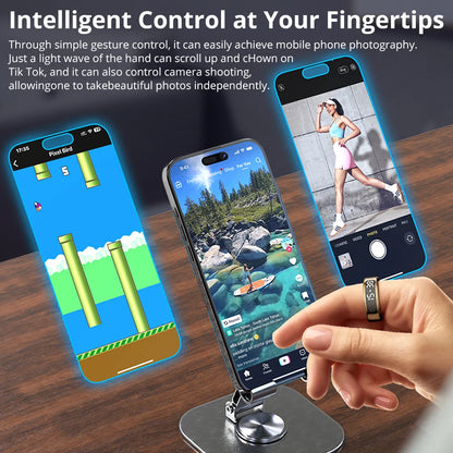 COLMI R12 Smart Ring with Display, Touchscreen, Wireless Charging & 5 ATM Waterproof