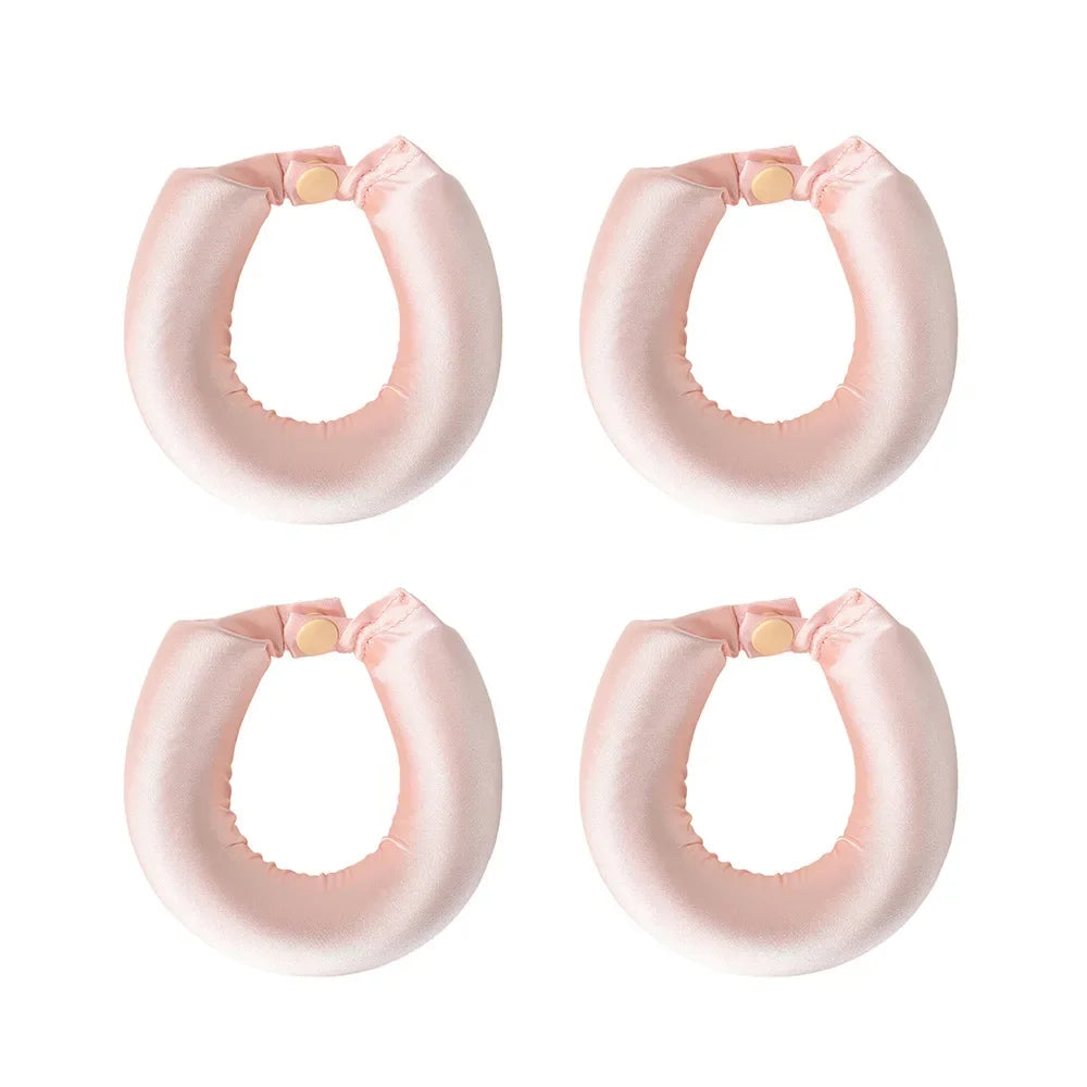 Heatless Satin Curling Rod Headband No-Heat Silk Curls Lazy Hair Rollers Soft Sleep-in Styling Tool