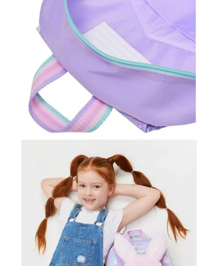 Genuine Australian Smiggle Angel Rabbit School Supplies Set, Large Capacity Backpack & Water Cup for Kids