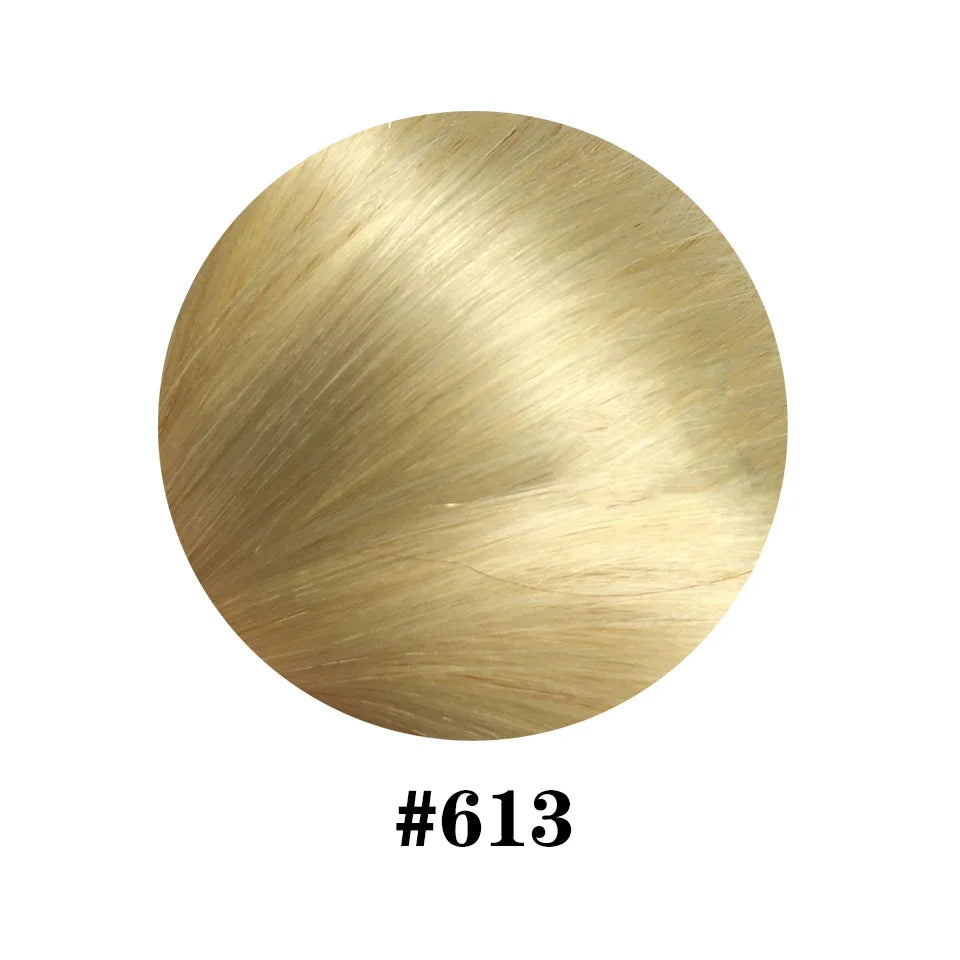 100% Brazilian Remy Clip-In Hair Extension - Natural Straight Invisible One-Piece