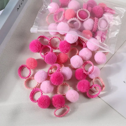 Girls Colorful Plush Ball
