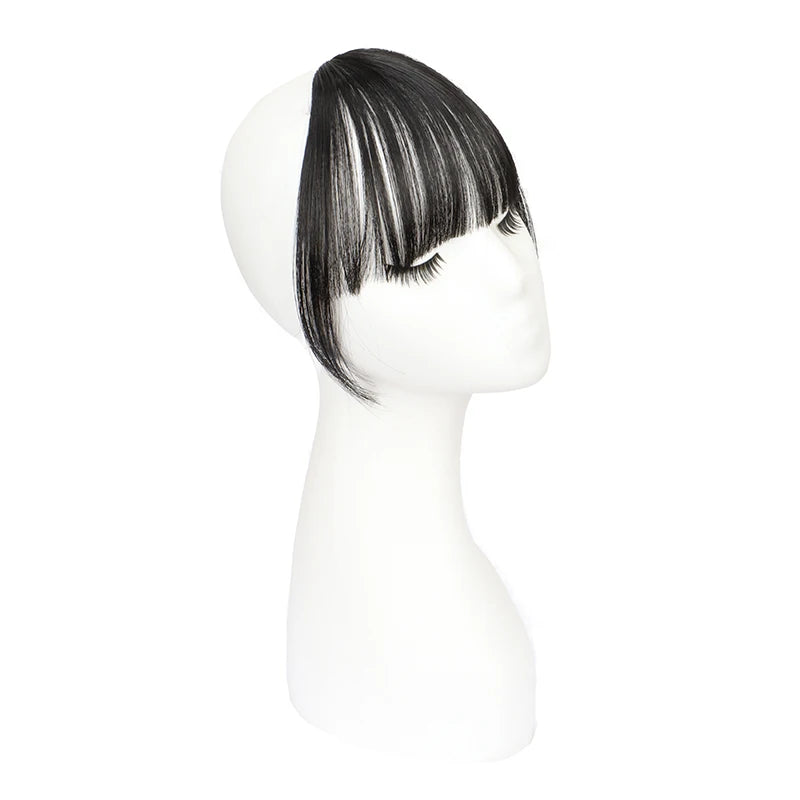 Synthetic Invisible Air Bangs Hair Extension for Women - Black & Brown