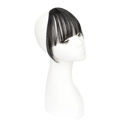 Synthetic Invisible Air Bangs Hair Extension for Women - Black & Brown