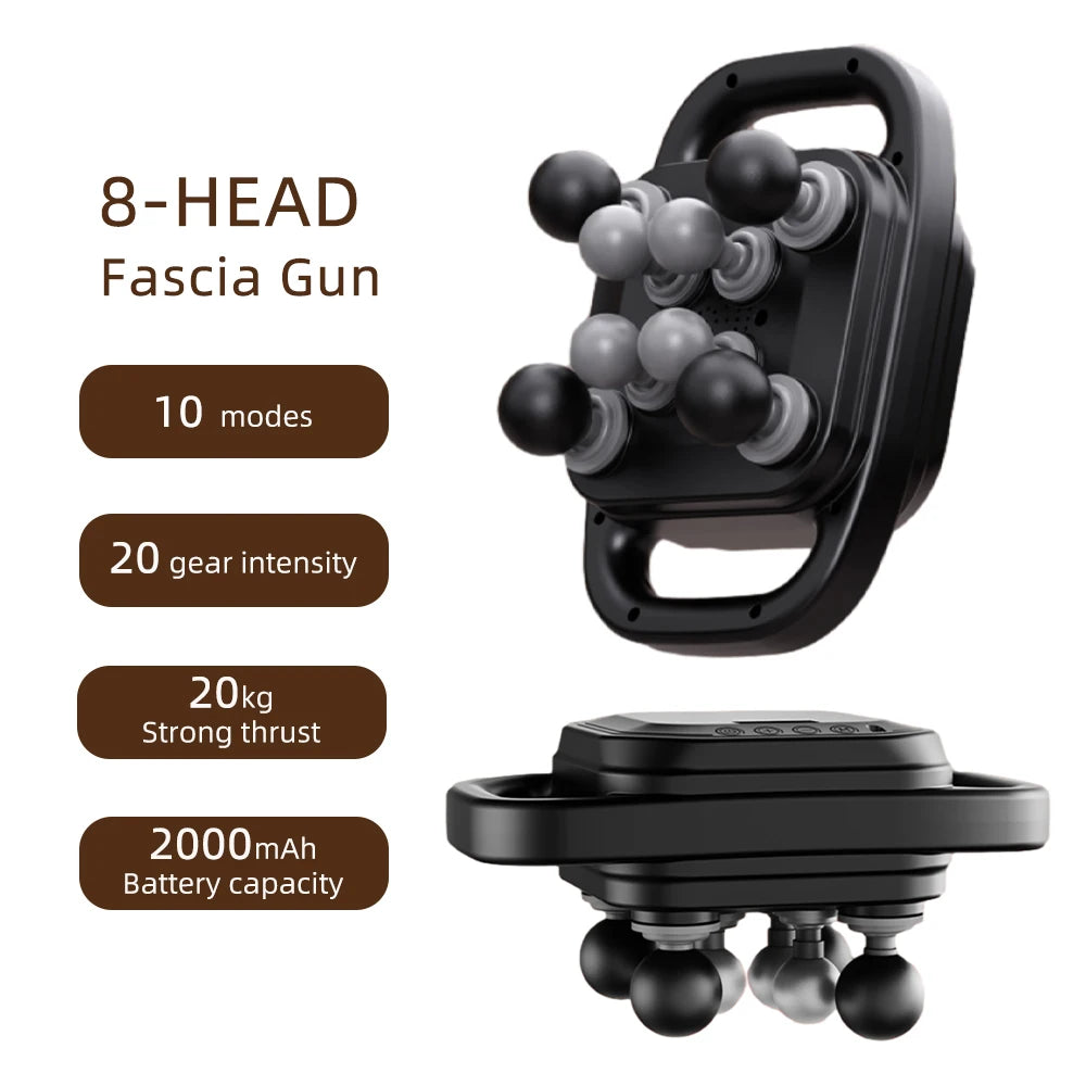 42-Head Fascia Gun High-Frequency Vibration Body Massager for Neck, Back & Waist Relief
