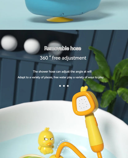 Cute Duck Bathtub Boat Toy – 3 Emotional Ducks with Automatic Water Spray for Toddlers
