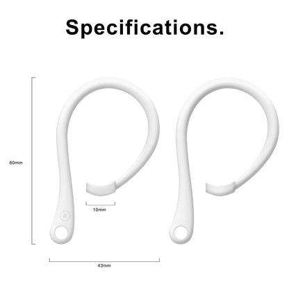Bluetooth Earphone Silicone Earhook - Replacement Loop Clip for AirPods 1/2 & Pro Earpods