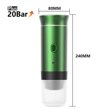 Wireless Portable Espresso Coffee Machine - 3-in-1 Travel Maker for Car, Home & Camping