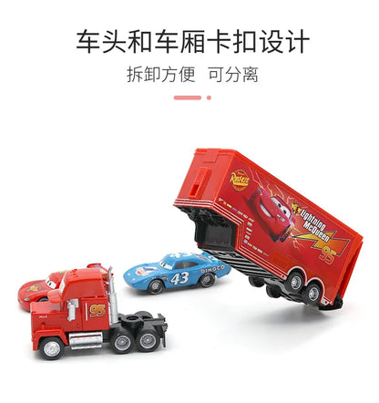 Disney Pixar Cars 3 Metal Diecast Lightning McQueen Mater Champion Car Model Toy Gift Set Jackson Uncle Truck Boy Birthday