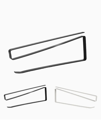 Hanging Kitchen Paper Towel Rack - Roll Paper, Plastic Wrap & Rag Organizer for Kitchen, Cabinets, Bathroom