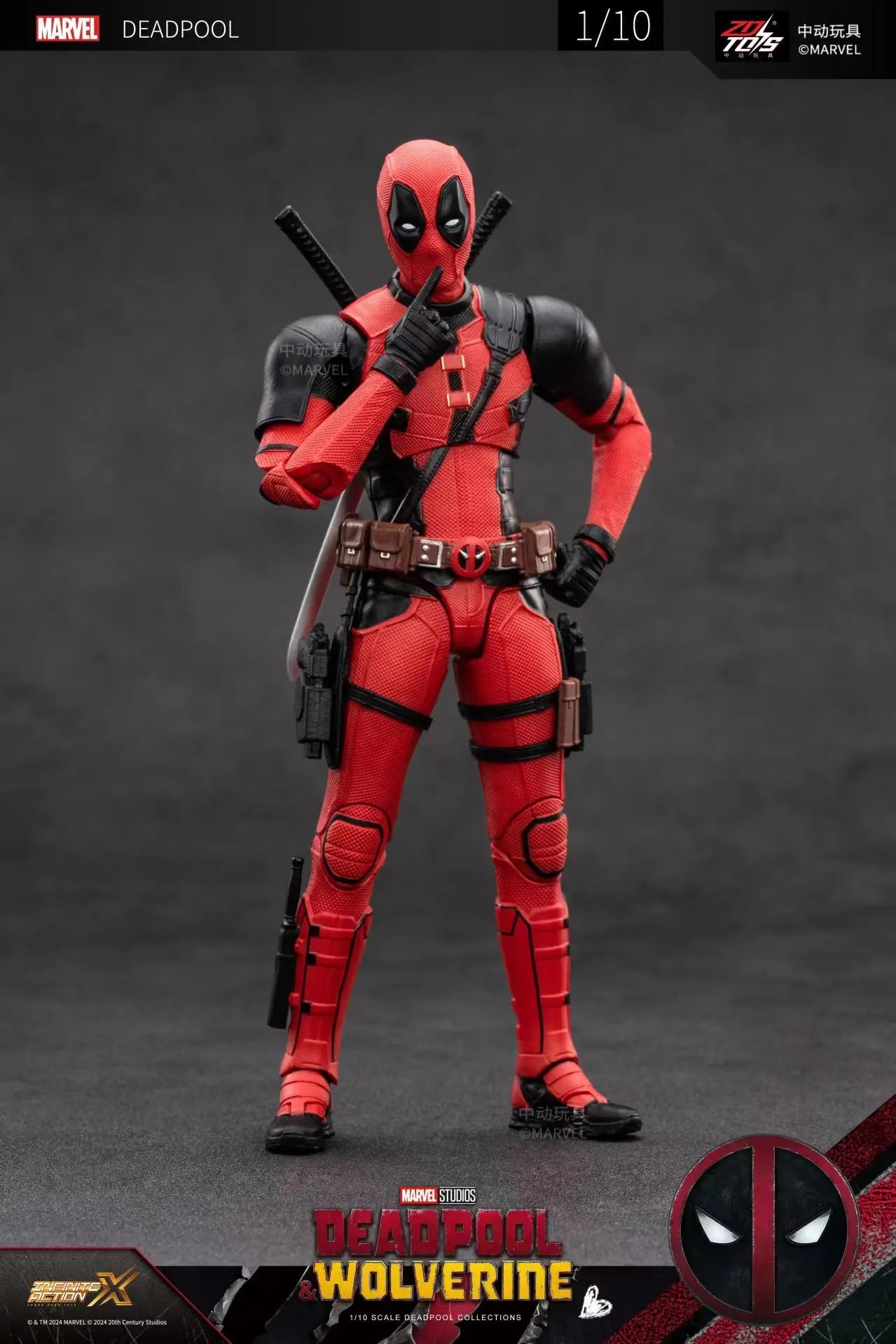 2024 Deadpool & Wolverine Movie Version Action Figures – ZD Toy Series for Collectors & Kids