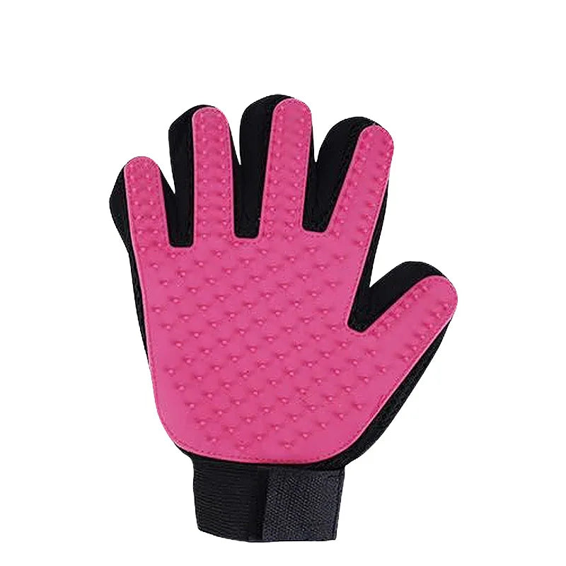 Cat Hair Removal Gloves Rubber Pet Grooming Massage Brush Effective for Dogs & Cats 6 Colors