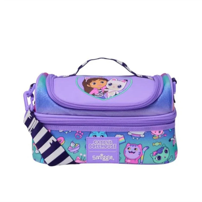 New Australia Genuine Smiggle School Bag Set for Girls with Pencil Box, Water Cup & Meal Bag