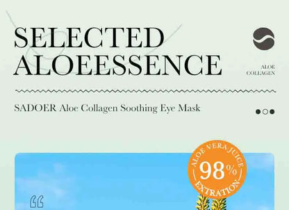 60PCS Aloe Vera Collagen Eye Masks - Anti-Dark Circles & Firming Eye Patches