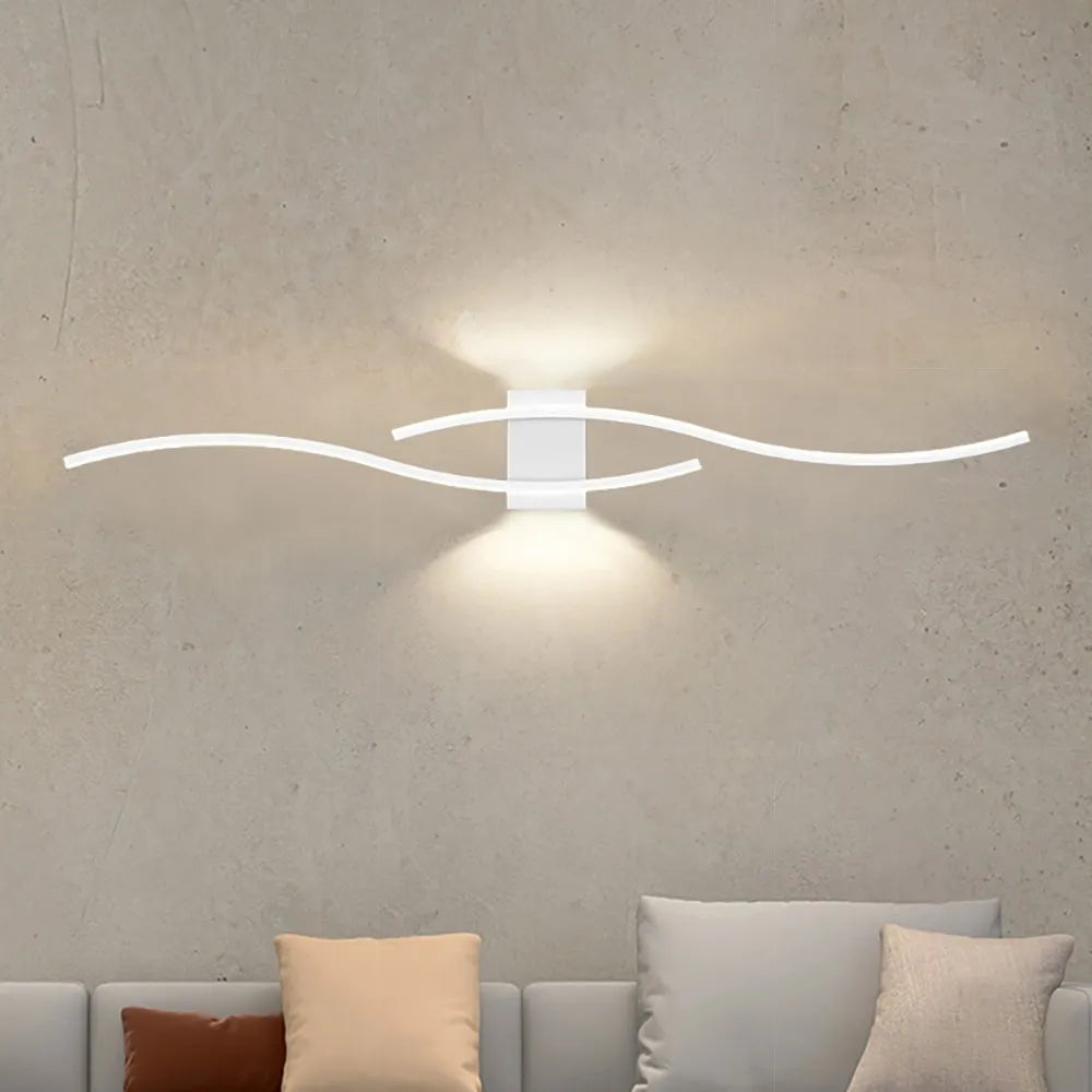 Modern LED Wall Lamp - Long Strip Decorative Lighting for Bedroom, Living Room & TV Background
