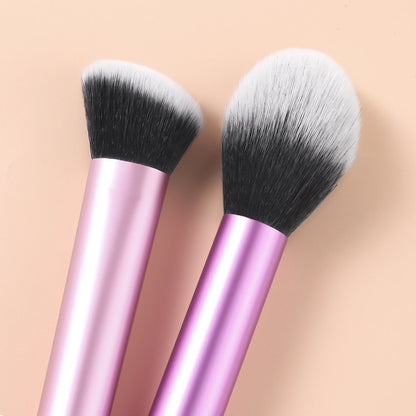 8pcs Portable Makeup Brush Set – Multifunctional Plastic Brushes for Daily Use