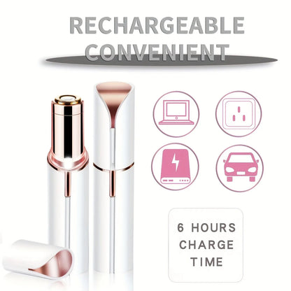 Portable Lipstick Electric Hair Remover for Women Painless Facial Shaver Tool