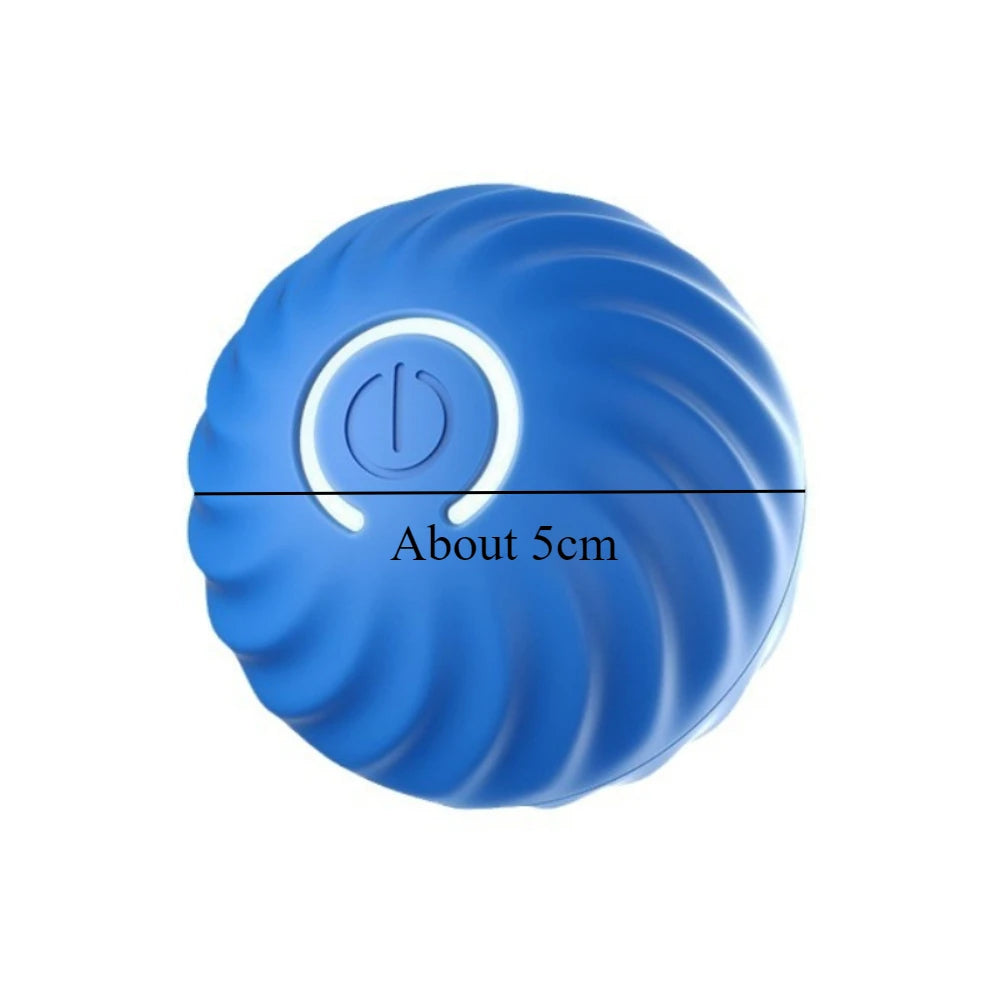 Automatic Moving Dog Toy Ball USB Rechargeable Jumping & Rotating Interactive Chew Toy for Puppies