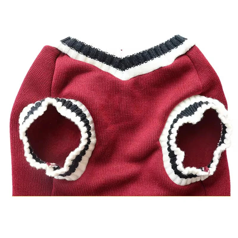 Pet Cat & Dog Christmas Sweater – Autumn/Winter Pullover for Small Dogs & Kittens
