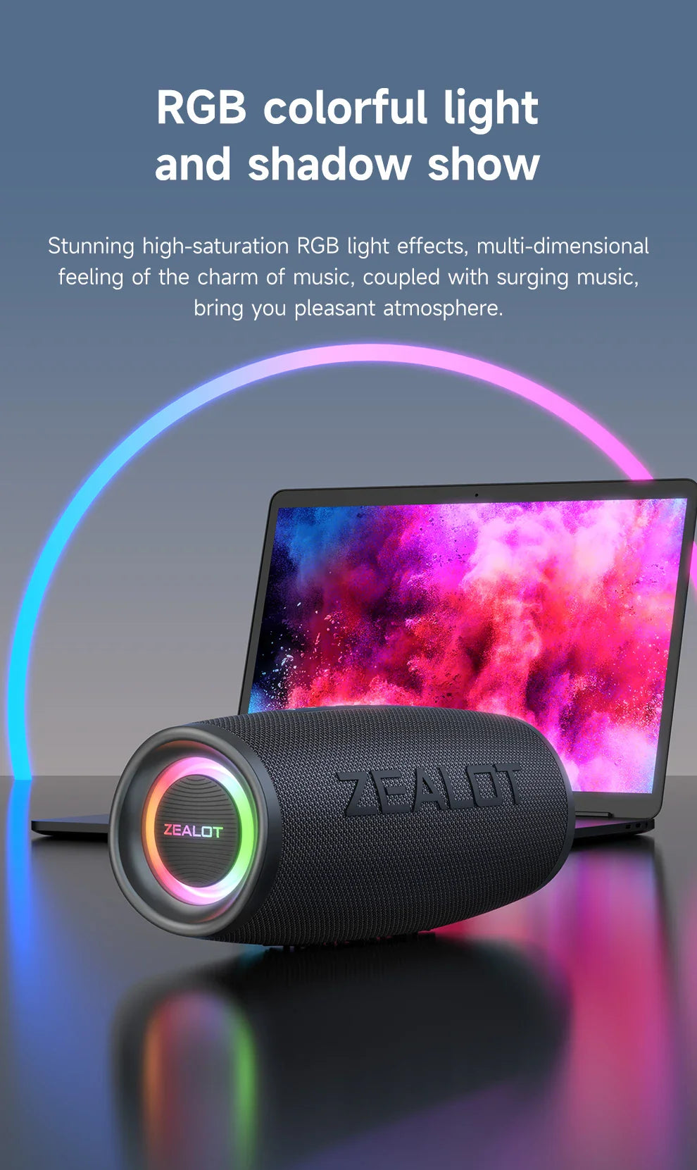 ZEALOT Bluetooth 5.2 Portable Speaker