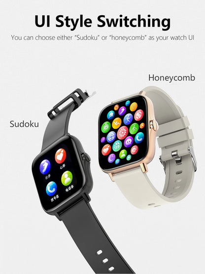 2025 Sport Smart Watch, Fitness Tracker, Health Monitor, Waterproof, Bluetooth Call for Men & Women, IOS, Xiaomi, Huawei