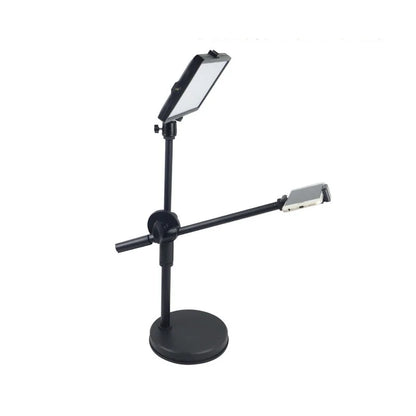 Overhead Tripod with Ring Light - Tabletop Stand & Mobile Phone Holder for Nail Art Photography
