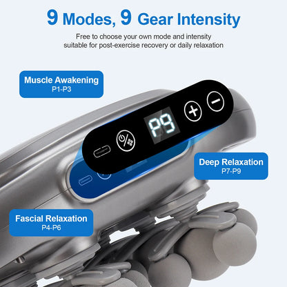 42-Head Fascia Gun High-Frequency Vibration Body Massager for Neck, Back & Waist Relief