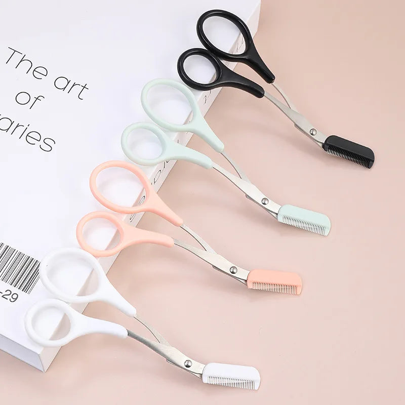 Karsyngirl Stainless Steel Eyebrow Trimmer – Scissors with Comb for Eyebrow Shaping & Hair Removal