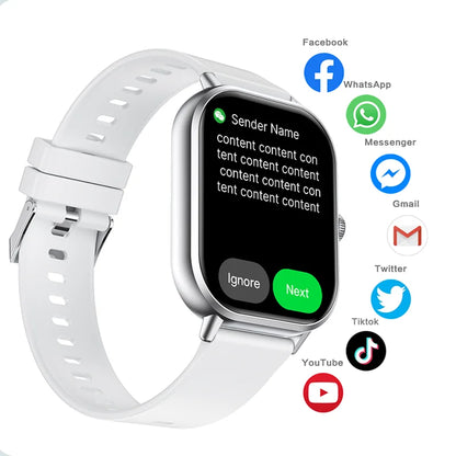 2025 2.01'' Smart Watch, Bluetooth Call, Music Player, Fitness Tracker, Sport Waterproof Watch for Men & Women, iPhone/Android
