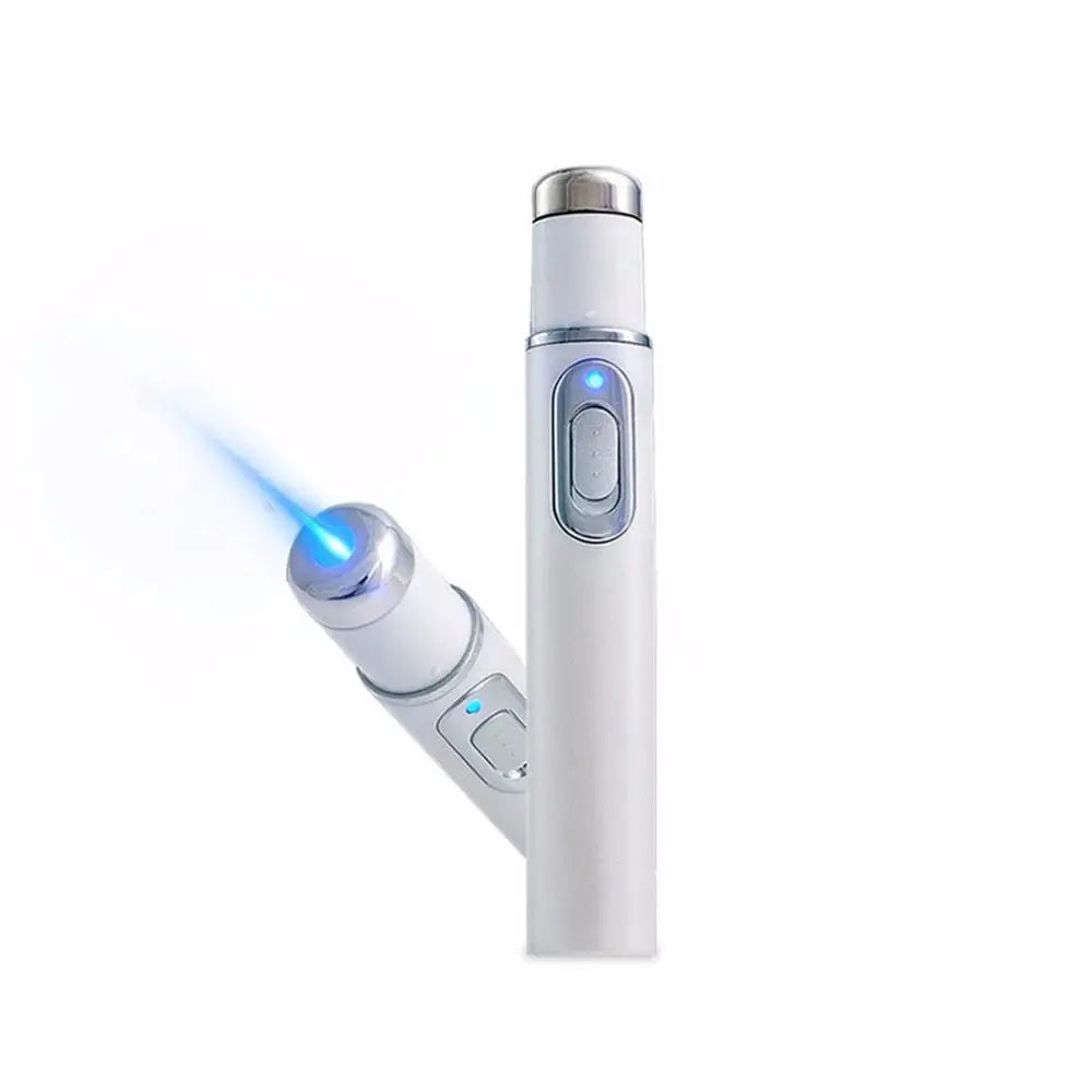 Blue Light Therapy Acne Laser Pen - LED Face Light for Scar & Wrinkle Removal Skin Care Device