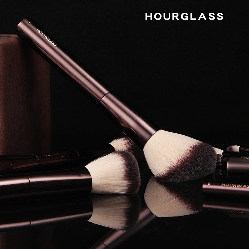 Hourglass Makeup Brush Set – Powder, Foundation, Concealer, Lip, Blusher, Bronzer & Eyeshadow Brushes