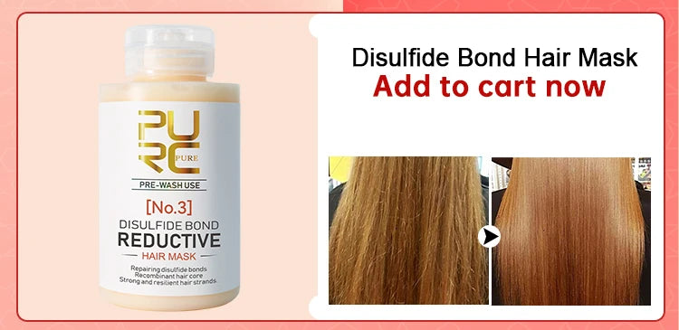PURC 1000ml Keratin Hair Straightening & Smoothing Treatment for Curly, Frizzy Hair Professional Brazilian Keratin Care